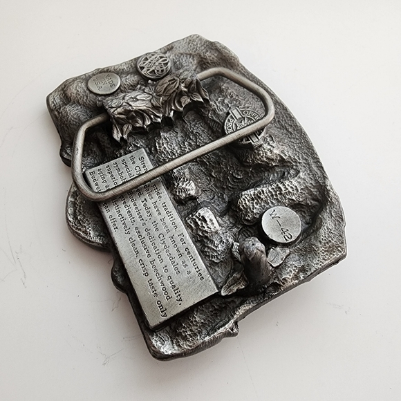 Vintage Budweiser Belt Buckle, Made in USA, Metal. Classic Western American. - Picture 5 of 7